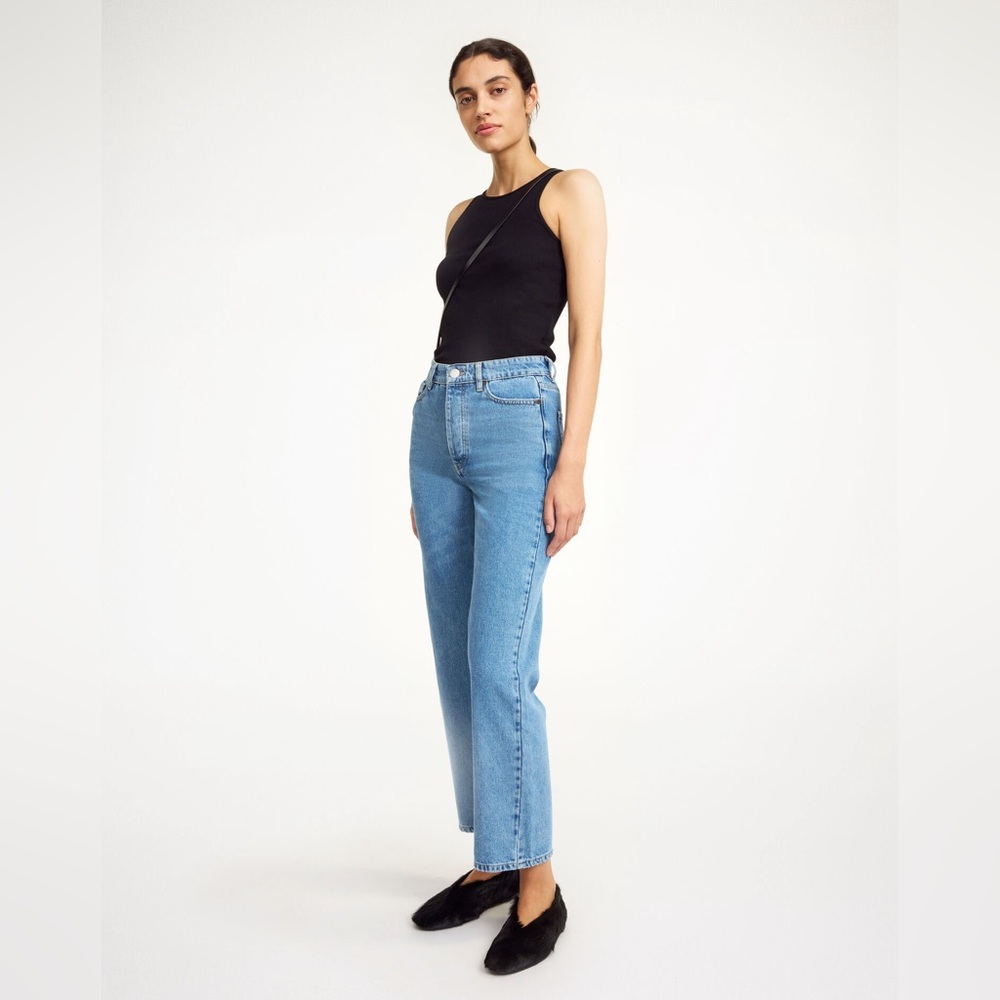 By Malene Birger Milium Organic Cotton Jeans in Denim Blue
